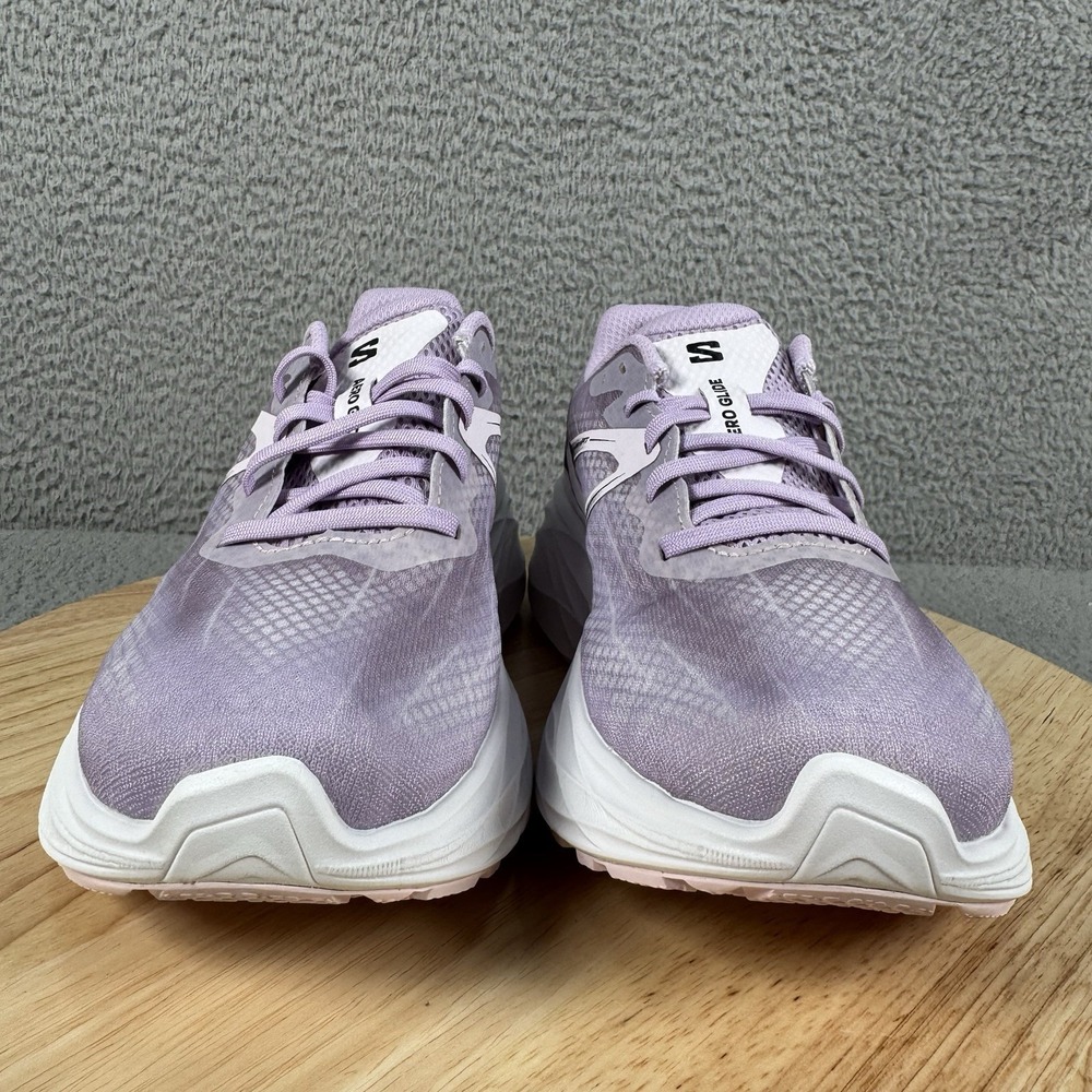 Salomon Aero Glide Womens 7 Purple Road Running Shoes Cushion Comfort Sneakers - Picture 2 of 12